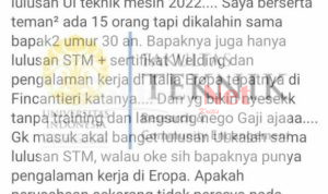 Ijazah STM Lebih Sakti dari Sarjana Teknik UI, Pria Ini Nyesek