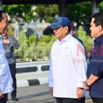Berangkat Bareng dengan Pesawat Presiden ke Malang, Prabowo dan Erick Lengket di Solo