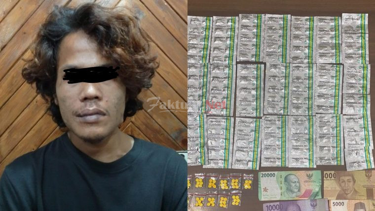 Satresnarkoba Polres Serang Tangkap si Bogel Sang Pengedar Pil Koplo