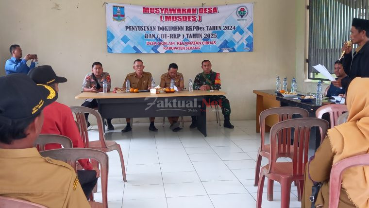 Camat Ciruas Imbau Para Kades Untuk Perhatikan Stunting Dalam Bahasan Musdes