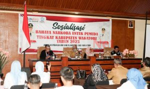 Tingkatkan Peran Pemuda, Dispora Wakatobi Gelar Sosialisasi Bahaya Narkoba