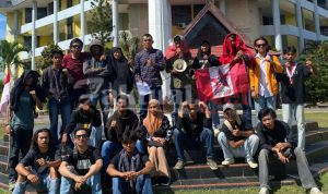 Pemira UHO Dinilai Berpotensi Curang, GMNI Kendari Demo di Rektorat
