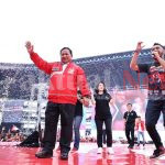 Momen Gemoy Prabowo saat Tampil di Atas Panggung HUT PSI