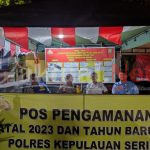 Pospam Pulau Pramuka, Polres Kepulauan Seribu, Memastikan Keamanan Wisatawan Selama Natal 2023 dan Tahun Baru 2024