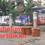 Kordinasi Panwascam, Bawaslu Kota, Pemkot Jakut, Tertibkan Spanduk Caleg