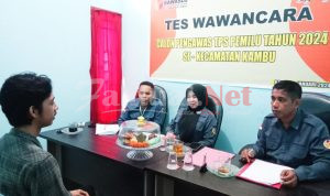 76 Peserta Calon PTPS se-Kecamatan Kambu Mulai Jalani Tes Wawancara