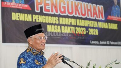 Dewan Pengurus Korpri Mubar Kukuh, Sekda Sultra Harap Mampu Jadi Wadah Bertukar Pikiran untuk Berinovasi Meningkatkan Pelayanan kepada Masyarakat