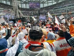Antusiasme Relawan dan Simpatisan Paslon 01 untuk Perubahan Indonesia Padati JIS Hari ini