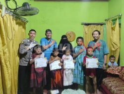 Bripka Amirullah Memeriahkan HUT Bhayangkara Ke 78 Dengan Memberikan Pelayanan Sunat Gratis