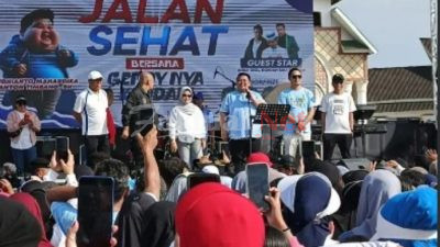 Ribuan Masyarakat Kendari Ramaikan Jalan Santai Yudhianto Mahardika