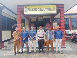 PPK Oba Utara Bertandang Ke Polsek Bahas Persiapan Pilkada