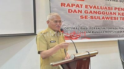 Rapat Evaluasi Penanganan Konflik Sosial dan Gangguan Keamanan Dalam Negeri, Ini Pesan Pj Gubernur Sultra