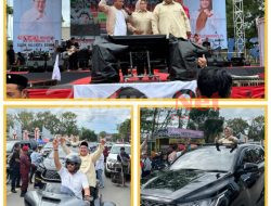 Daftar ke KPU Kota Kendari, Yudhi – Nirna di Antar Ribuan Simpatisan