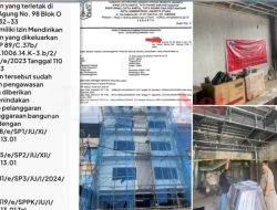 Bangunan Sudah Diberikan Sangsi SP1 Hingga 3 Serta Disegel Tetap Selesai