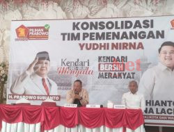 Potensi Menang di Pilwali Kota Kendari, Yudhi- Nirna Gelar Rapat Konsolidasi