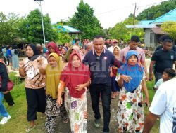Ratusan Warga Sambut Pasangan MASI AMAN Di Desa Nuku