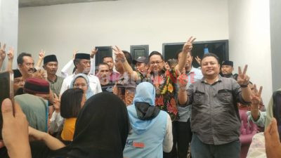 Arifin Karaeng narang Bersama Tim Pemenangan Hati Damai Syukuran Bupati-Wakil Bupati Gowa Terpilih