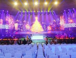Semarak Persiapan Puncak Perayaan Natal Nasional 2024 di GBK Arena