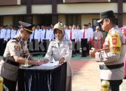 Polres Gowa Gelar Serah Terima Jabatan Kapolsek Barombong.