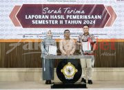 Pj Bupati Bone Bersama Ketua DPRD Bone Terima Hasil Pemeriksaan Semester II Tahun 2024 BPK SulSel.