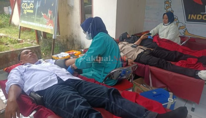 PWI Gowa Bareng Milineal Peduli Sulsel (MPS), Aksi Sosial Donor Darah Massal