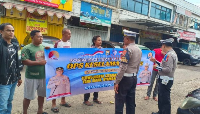 Operasi Keselamatan Pallawa 2025, Satlantas Polres Gowa Sosialisasikan Sasaran Prioritas 