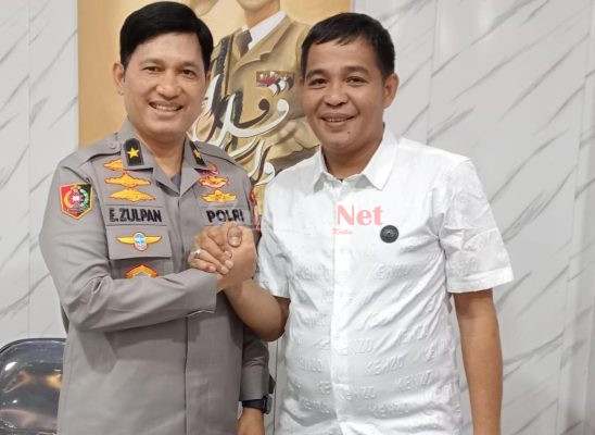 Ketua DPD PJI Sulsel Akbar Hasan Bersilaturahmi, dengan Brigjen Pol Endra Zulpan