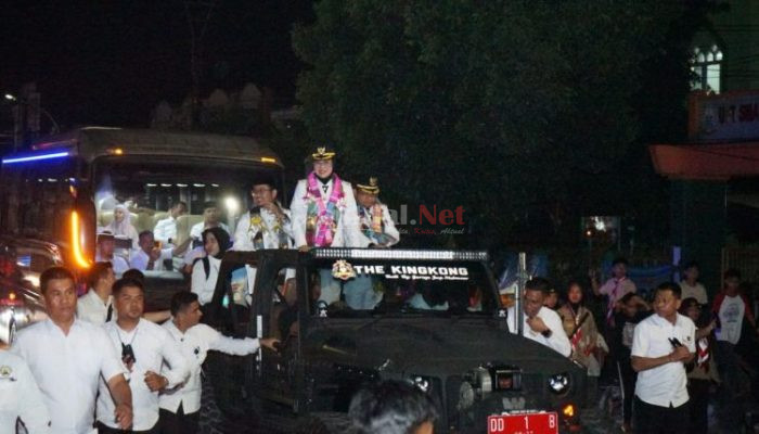 Dandim Gowa Bersama Forkopimda Sambut kedatangan Bupati dan Wakil Bupati Gowa, Retreat dari Akmil Magelang