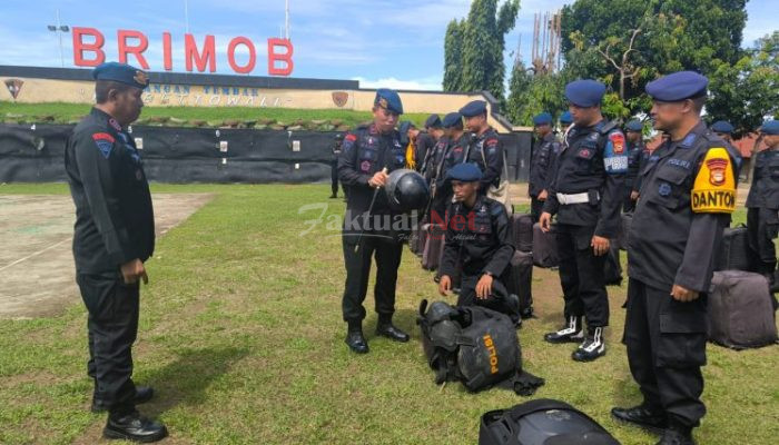 1 SSK Brimob Sulsel Siap Amankan, Laga PSM Makassar vs Persebaya di GBH Parepare