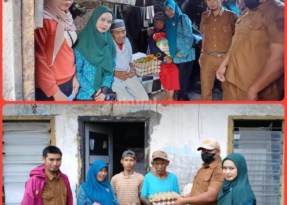 Ketua Team penggerak PKK Desa Jenetallasa, Bagikan Bantuan Sosial Warga Miskin Ekstrem, Dukung Gowa Sejahtera / Masunggu