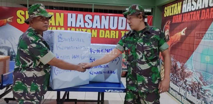 Kodim 1409/Gowa Salurkan Bantuan Kemanusiaan, Untuk korban Bencana Alam Gempa Bumi di Myanmar