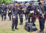 Batalyon B Pelopor Satbrimob Polda Sulsel, Siap Amankan Laga PSM Makassar vs Cong An Hanoi di Stadion B.J Habibie