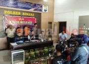 Polres Sinjai Release Ungkap Kasus Pencurian di 9 Titik, Pelaku dan Penadah Diamankan.