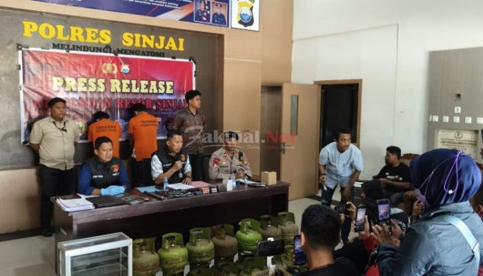 Polres Sinjai Release Ungkap Kasus Pencurian di 9 Titik, Pelaku dan Penadah Diamankan.