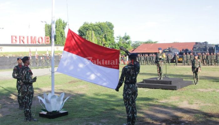 Danyon B Pelopor Satuan Brimob Polda Sulsel, Pimpin Upacara Hari Kesadaran Nasional