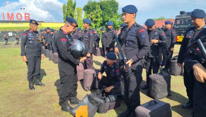 Batalyon B Pelopor Satbrimob Polda Sulsel, Siap Amankan Laga PSM Makassar vs Bali United di Stadion B.J Habibie 