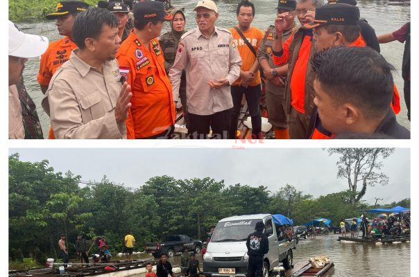 Sekda Sultra Tindak Lanjut Arahan Gubernur Tinjau Dampak Banjir di Konut