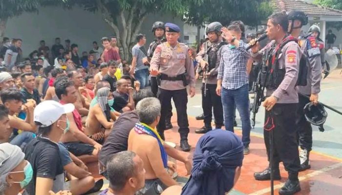 Kericuhan Lapas Narkotika Muara Beliti, Petugas Gabungan Amankan Situasi Pasca Kerusuhan