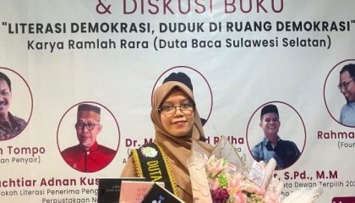 Ramlah Rara: Ajak Budaya Literasi di Sulawesi Selatan Galakkan Lewat Gerakan Baca, Hari Buku Nasional.