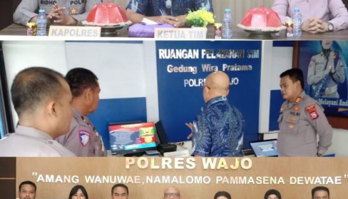 Kapolres Wajo Terima Kunjungan Tim Astamarena Mabes Polri, Untuk Asistensi Kualitas Pelayanan Publik