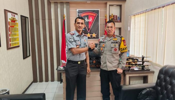 Kepala Lapas Kelas IIA Parepare Laksanakan Kunjungan Kerja, ke Mako Batalyon B Pelopor Brimob Polda Sulsel