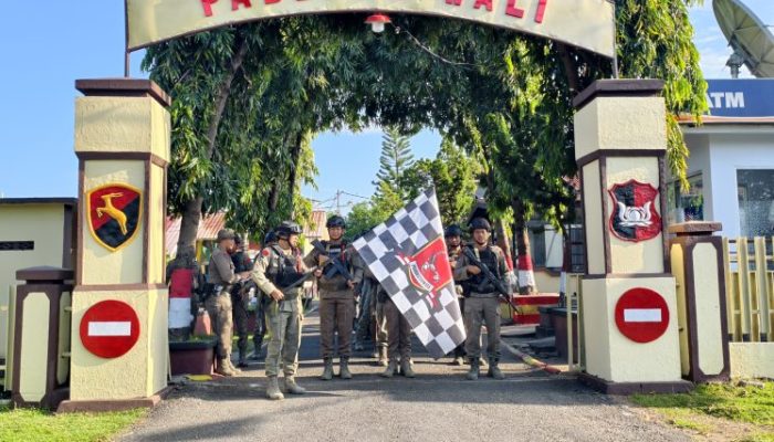 Batalyon B Pelopor Brimob Polda Sulsel, Gelar Latihan Cross Country Tingkatkan Fisik Mental Personel