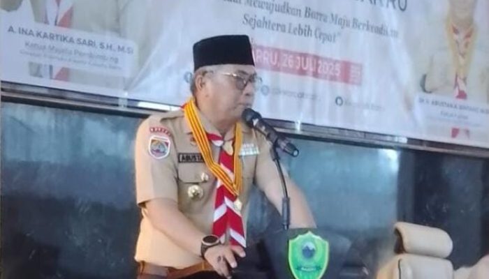 Wakil Bupati Barru Resmi Jabat, Ketua kwarcab Pramuka Wujudkan Semangat Bangun Generasi Muda