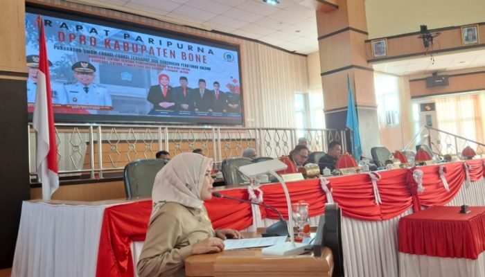 Andi Purnamasari Amier, Bacakan Pandangan Umum Fraksi Gerindra, Berharap Ranperda Pemkab Bone Lebih Tepat Sasaran