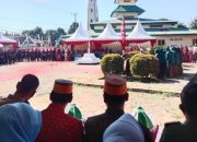 Bendera Pusaka Merah Putih dan Bendera Jolle Jollea Kerajaan Bajeng Berkibar, Upacara Kemerdekaan 14 Agustus.
