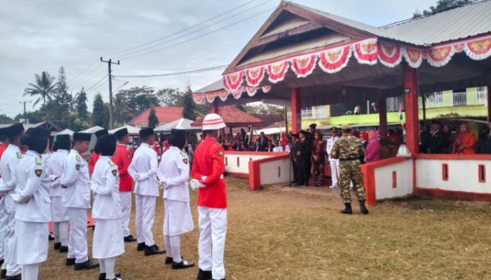 Detik-Detik Peringatan HUT RI ke-80 Dilaksanakan Pemerintah Kecamatan Bontolempangan, dengan Hikmat