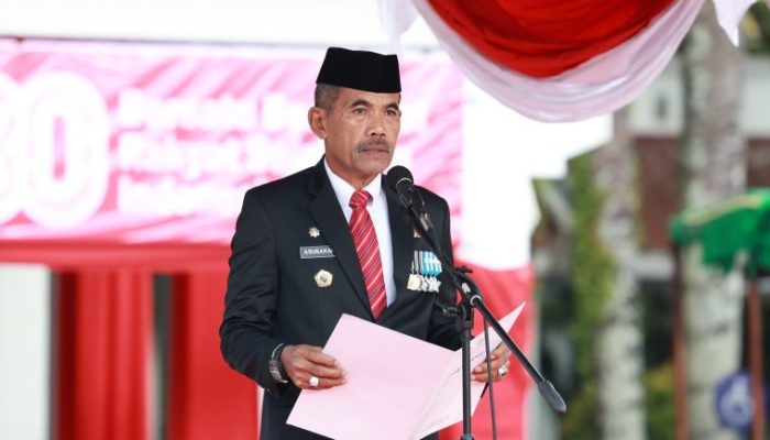 Pemkab Barru Rayakan HUT RI ke 80 dengan Upacara khidmat, PJ Sekda Bacakan Sambutan Gubernur Sulsel
