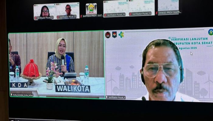 Tim Verifikator Kemenkes Puji Paparan Komprehensif Wali Kota Kendari dalam Penilaian Kota Sehat