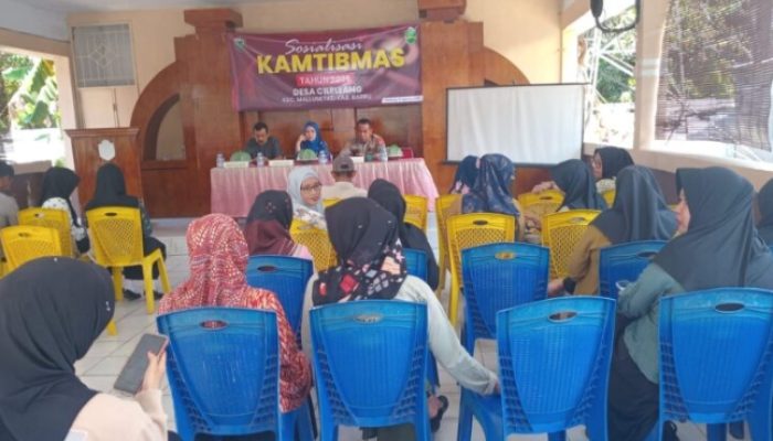Desa Cilellang Gelar Sosialisasi KAMTIBMAS, Dorong Partisipasi Masyarakat Jaga Keamanan