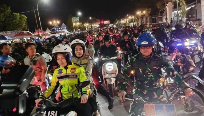 Walikota Kendari Bersama 220 Personel Gabungan Patroli Keliling Amankan Kota Lulo